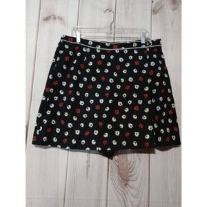 LizGolf Skort Ladies 18 Black Floral‎ Golf Tennis